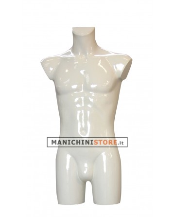 Busto manichino uomo verniciato Bianco