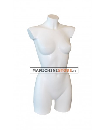 Busto manichino donna bianco senza base