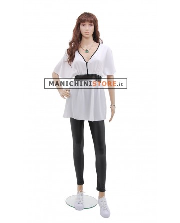 Manichino donna ECOPLASTIC realistico con parrucca OMAGGIO - 0937
