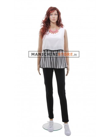 Manichino donna ECOPLASTIC realistico con parrucca OMAGGIO - 0501