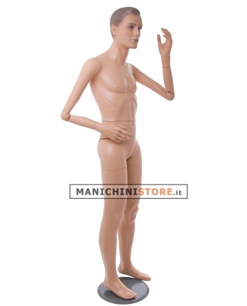 Manichino Uomo con attacco al piede super snodato con doppie gambe