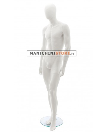 Manichino uomo testa uovo 31M BIANCO