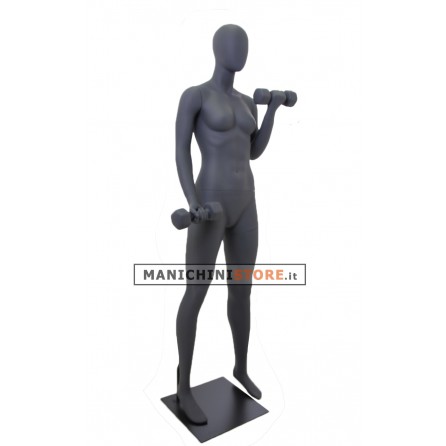 Manichino sportivo donna dalla testa a uovo  - Pesetti